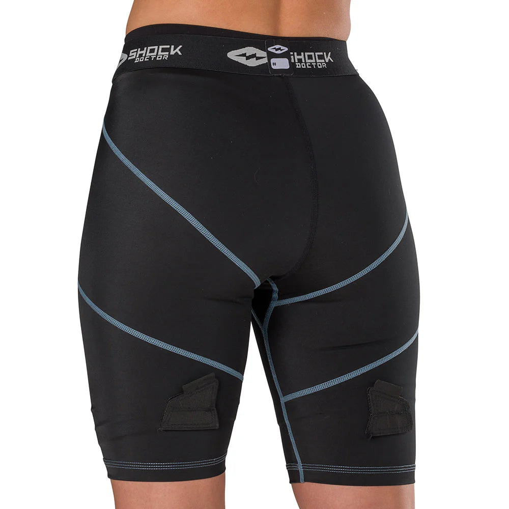 Shock Doctor Girl's Compression Hockey Short with Pelvic Protector-4