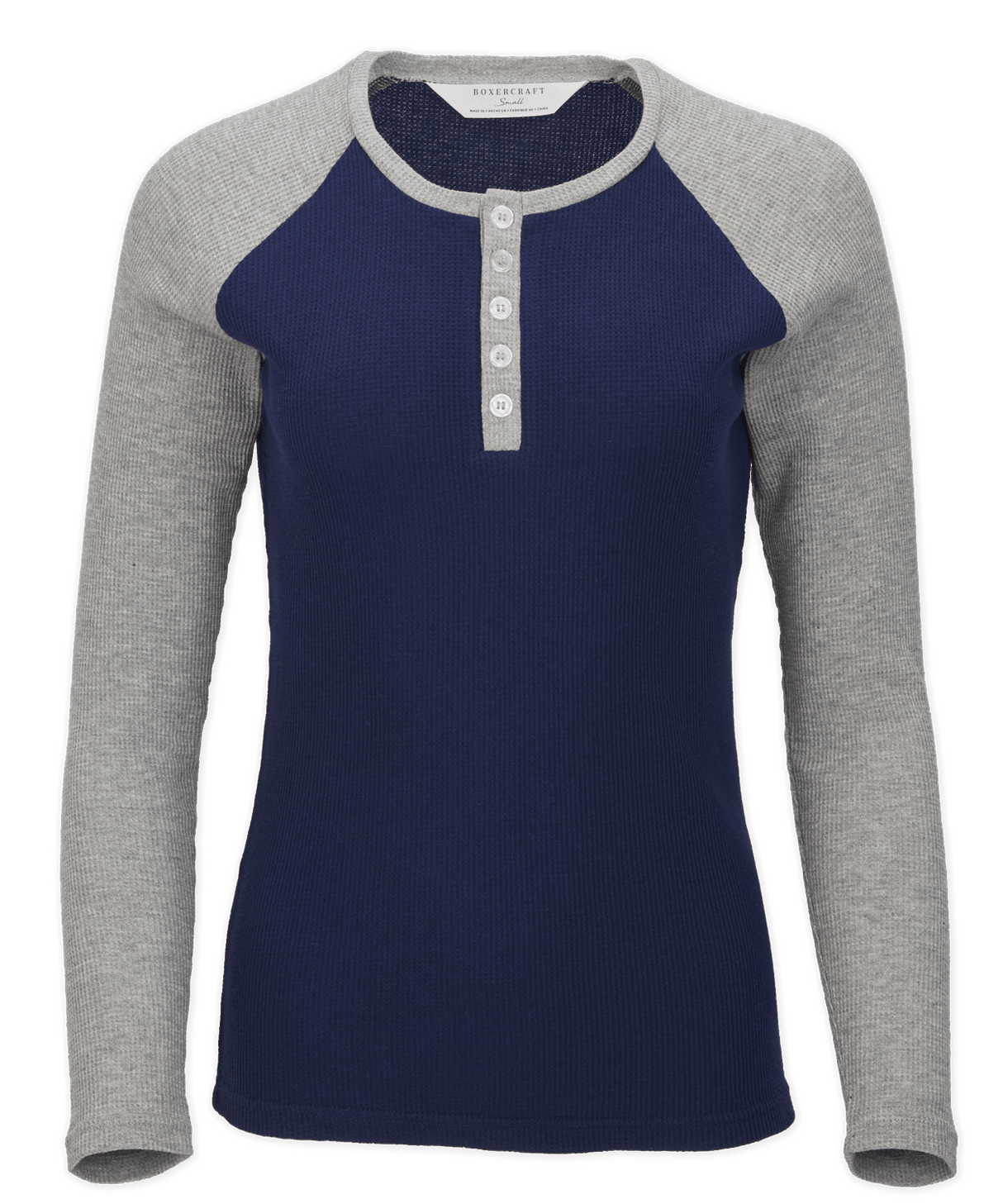 Boxercraft Women's Waffle Knit Henley Womens Apparel Sweatshirts & Fleece