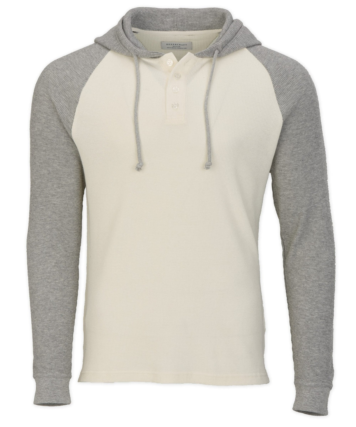 Boxercraft Men's Waffle Knit Pullover Hoodie Mens Apparel Sweatshirts & Fleece