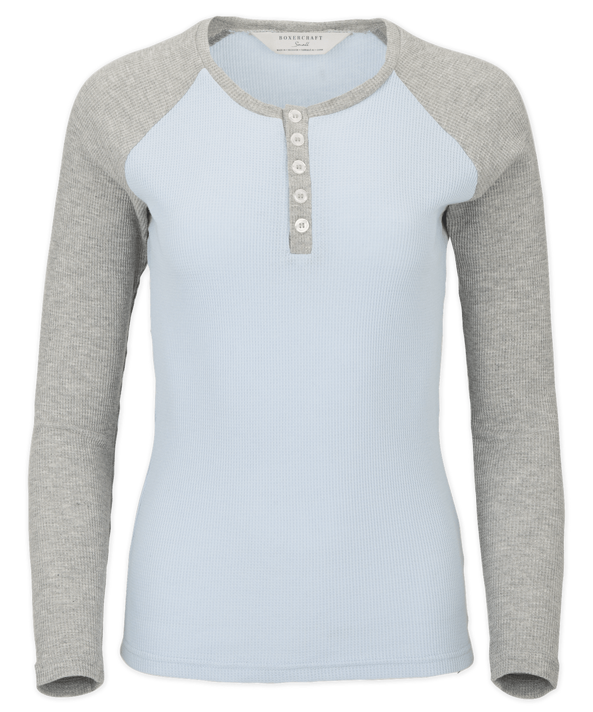 Boxercraft Women's Waffle Knit Henley Womens Apparel Sweatshirts & Fleece