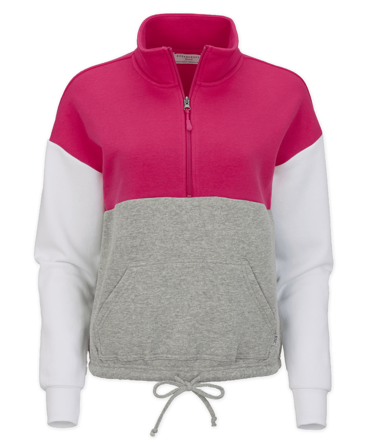 Boxercraft Women's Fleece Colorblock 1/4 Zip Womens Apparel Sweatshirts & Fleece