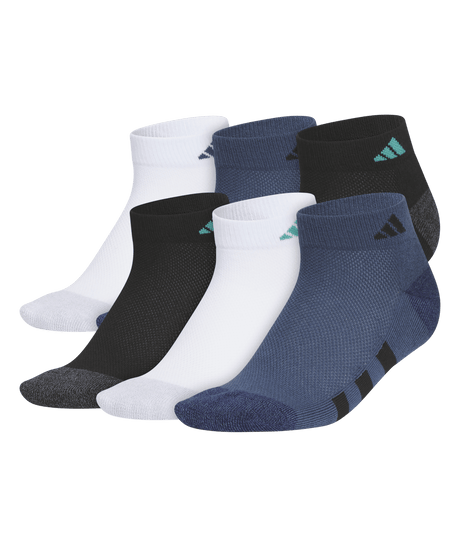 adidas Youth Athletic Cushioned 6-Pack Low Cut Socks 6-Pack Unisex Accessories Socks