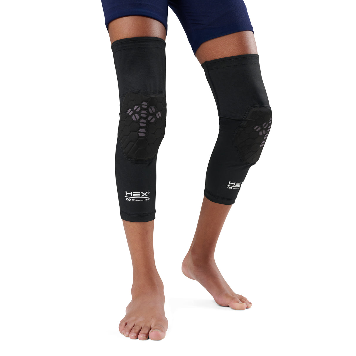 McDavid Youth HEX Viz Knee Sleeve Pair-1
