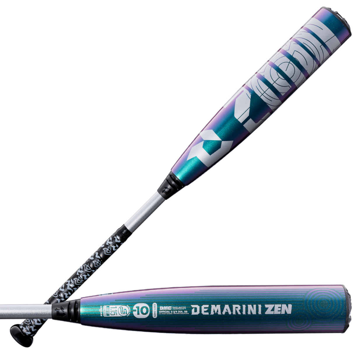 DeMarini Adult 2026 Zen Oil Slick -10 2 3/4" USSSA Baseball Bat-6