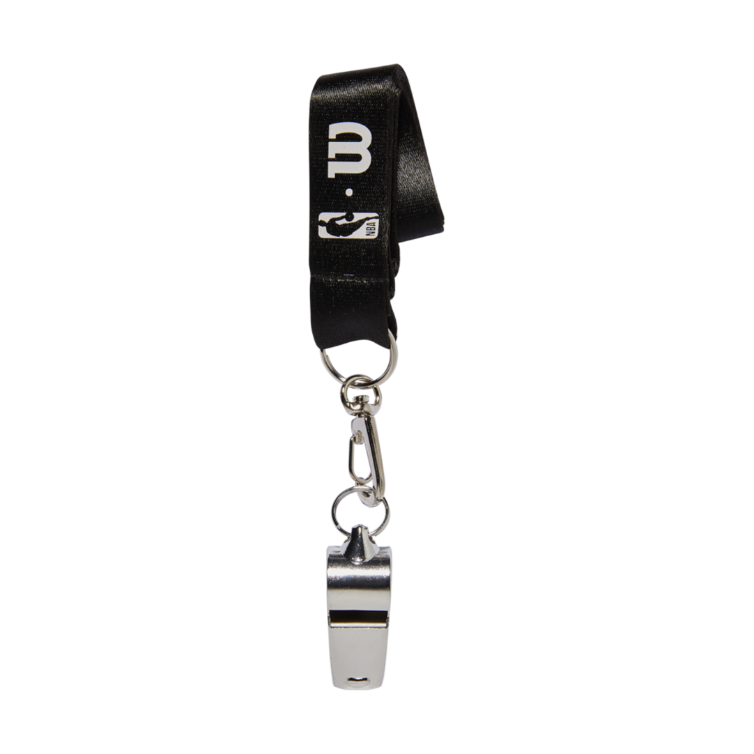 Wilson NBA Brass Whistle with Lanyard Basketball-2