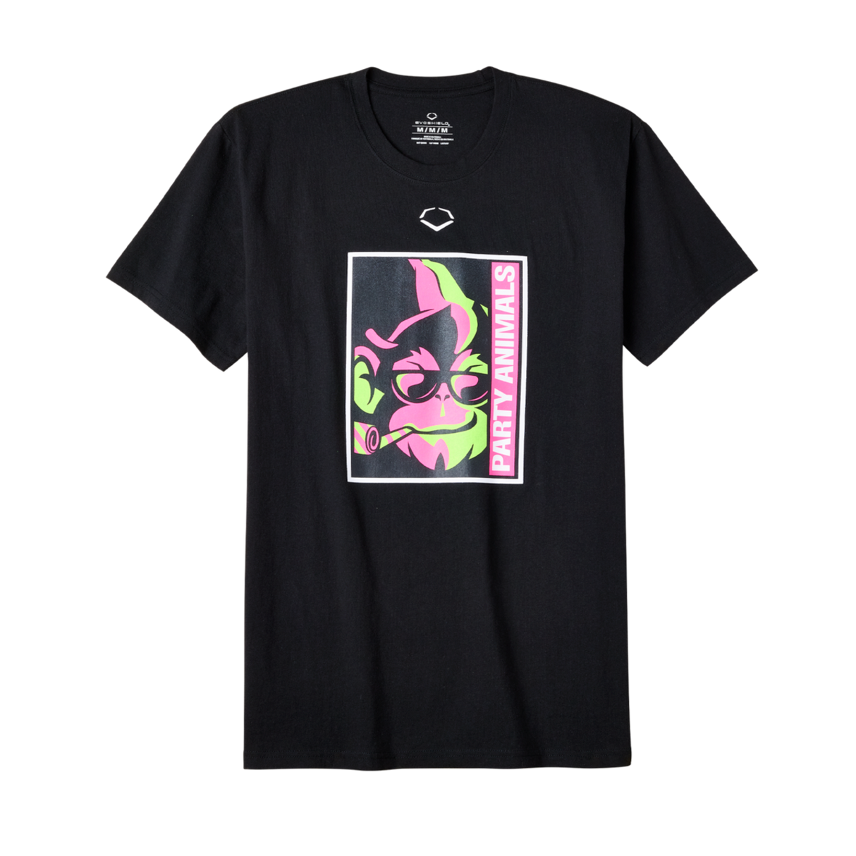 EvoShield Men's Unisex Party Animals Poster Baseball Tee-2