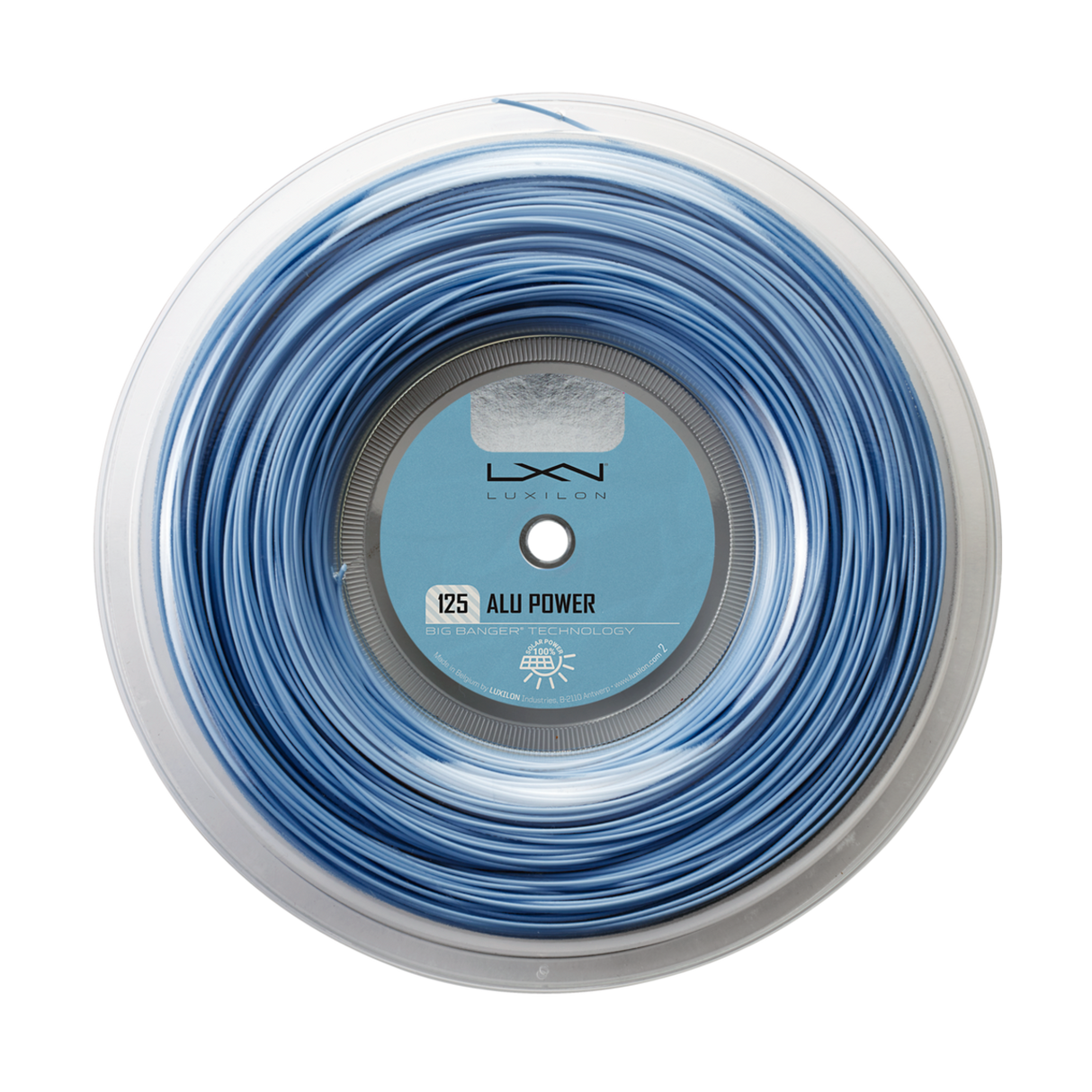 Luxilon Tennis Adult Aluminum Power 125 220M Reel Ice