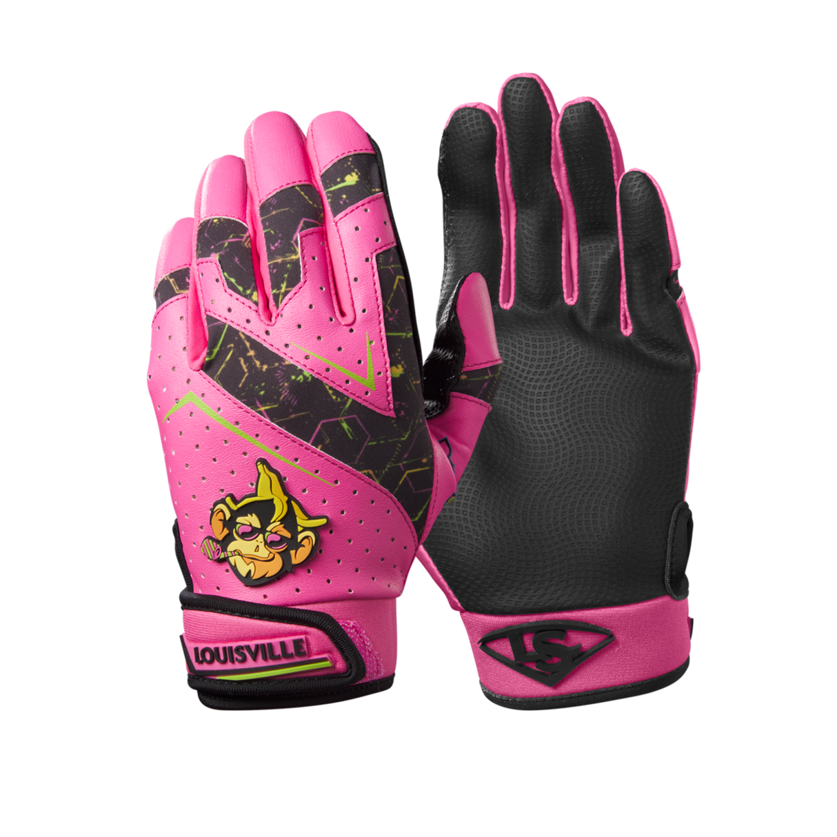 Louisville Slugger Party Animals Youth Genuine V2 Batting Gloves-2