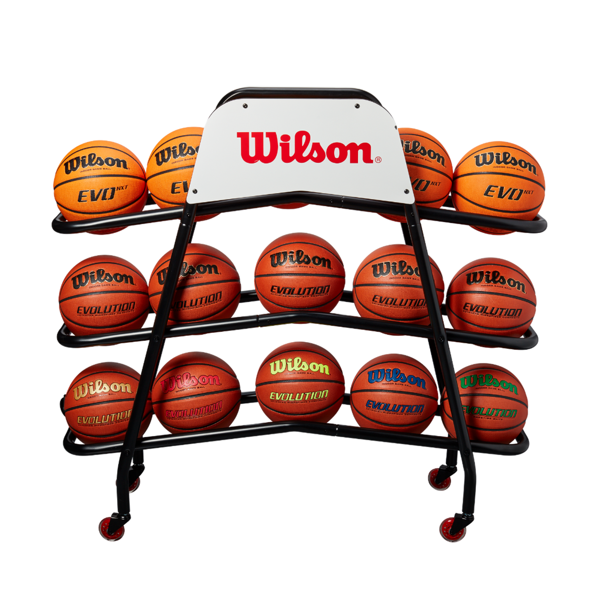 Wilson Deluxe Basketball Cart 15 Balls-1