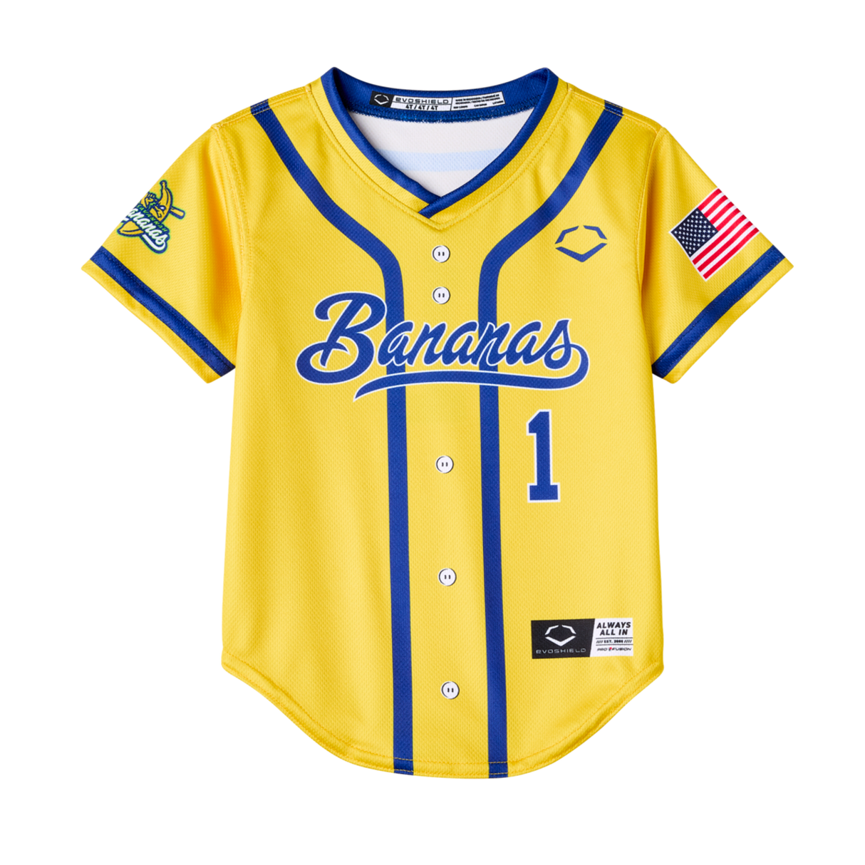 Wilson Youth Toddler EVO Savannah Bananas Replica Baseball Jersey-2