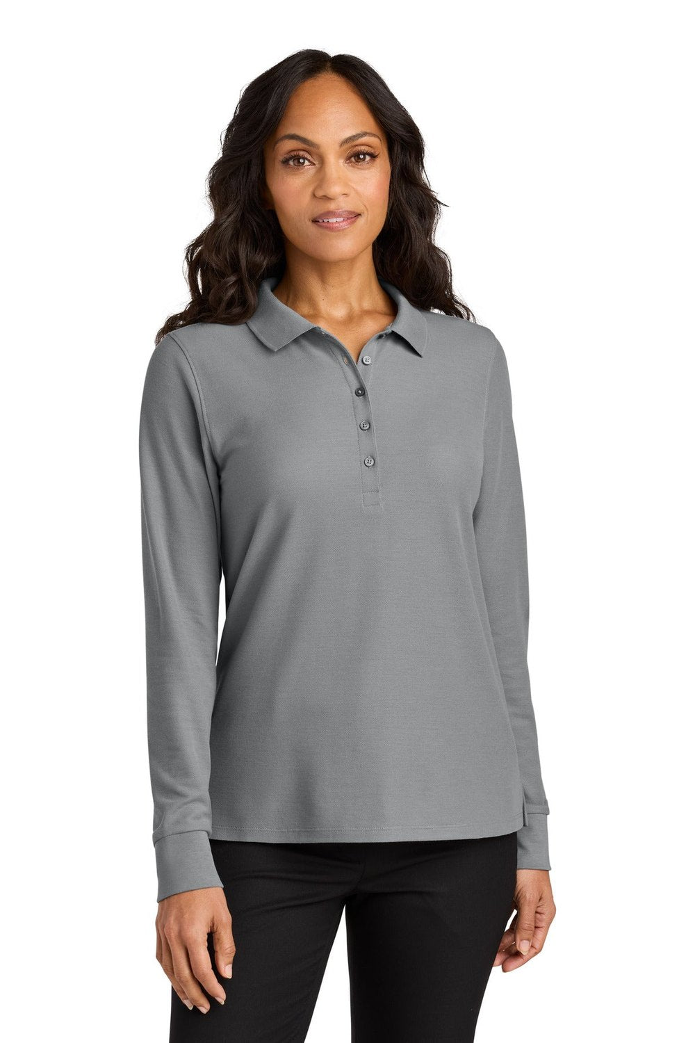 Port Authority Women's Wearever Signature Pique Long Sleeve Polo LK200LS Womens Apparel Shirts & Tops