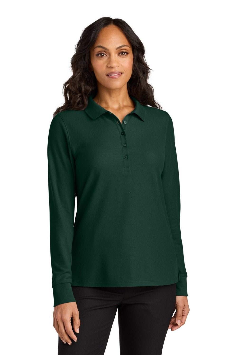 Port Authority Women's Wearever Signature Pique Long Sleeve Polo LK200LS Womens Apparel Shirts & Tops