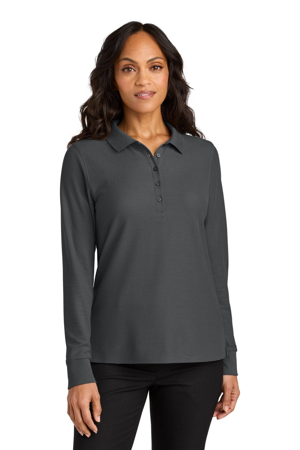 Port Authority Women's Wearever Signature Pique Long Sleeve Polo LK200LS Womens Apparel Shirts & Tops