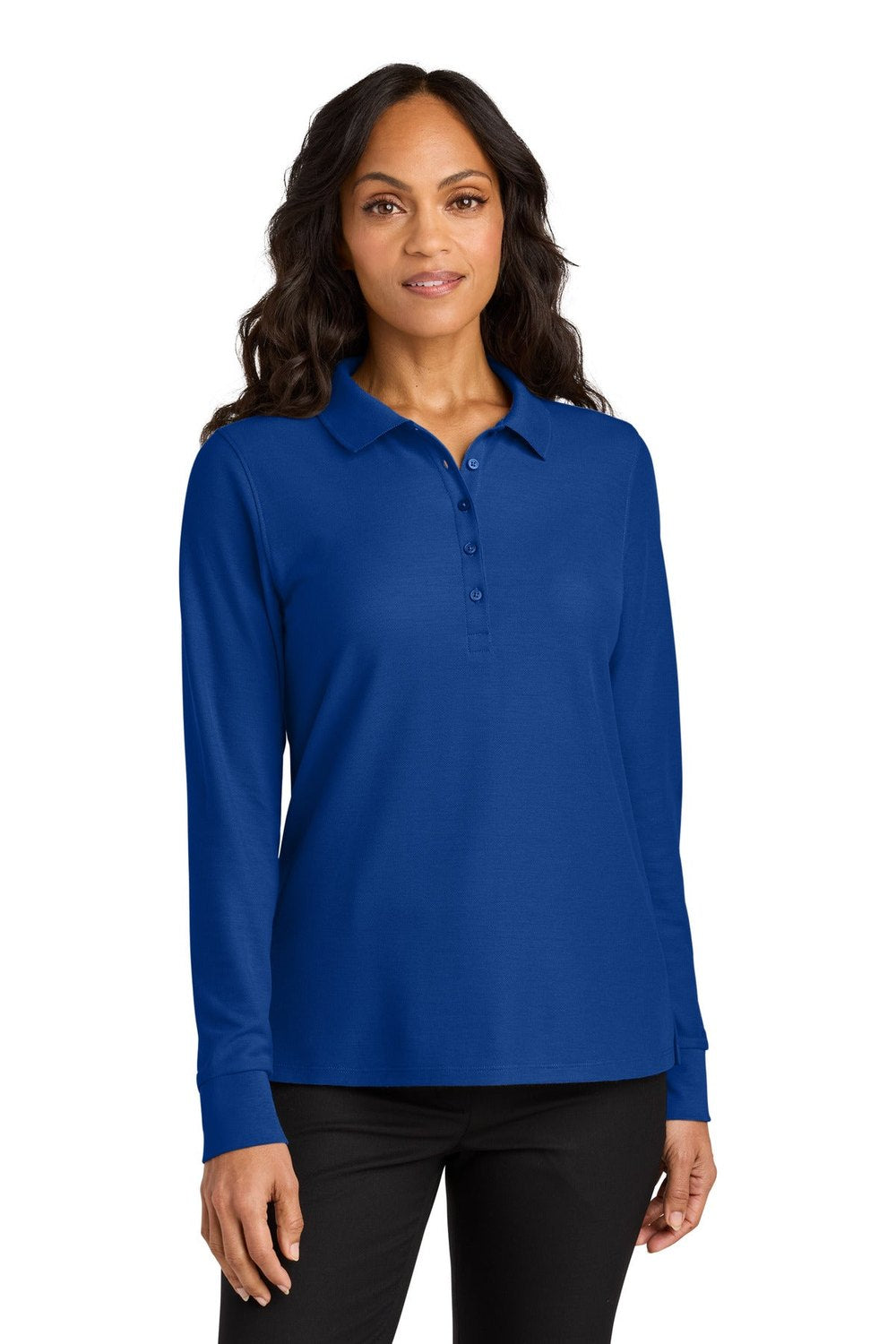 Port Authority Women's Wearever Signature Pique Long Sleeve Polo LK200LS Womens Apparel Shirts & Tops