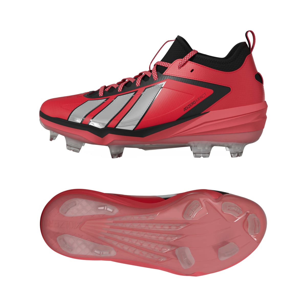 adidas Men's Adizero Impact 3.0 TPU Racing Team Baseball Cleats-2