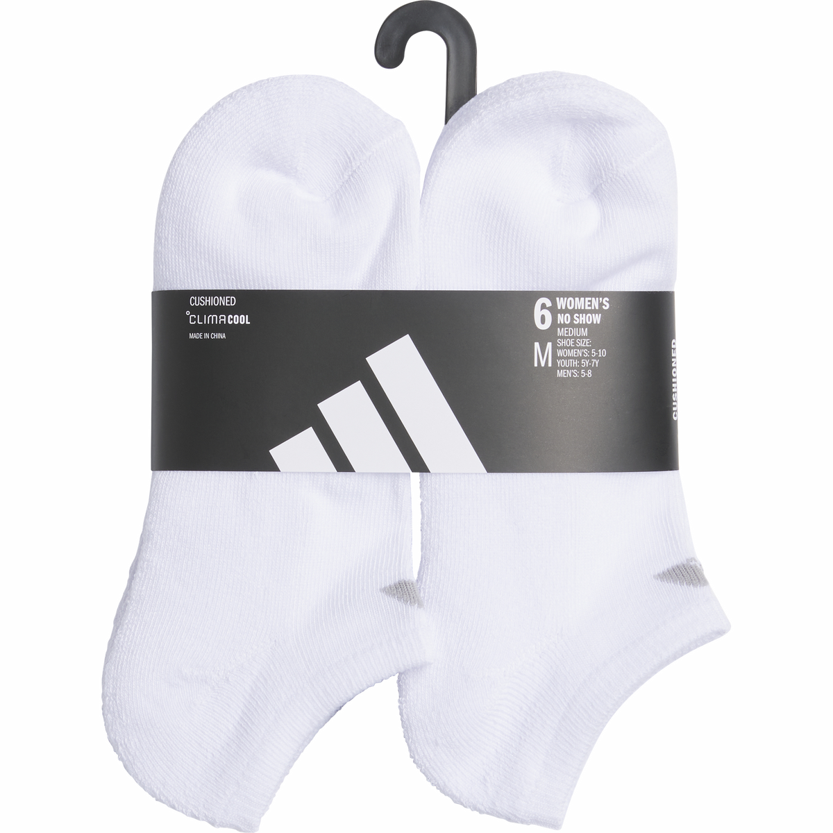 adidas Women's Classic Cushioned 6-Pack No Show Sock-5