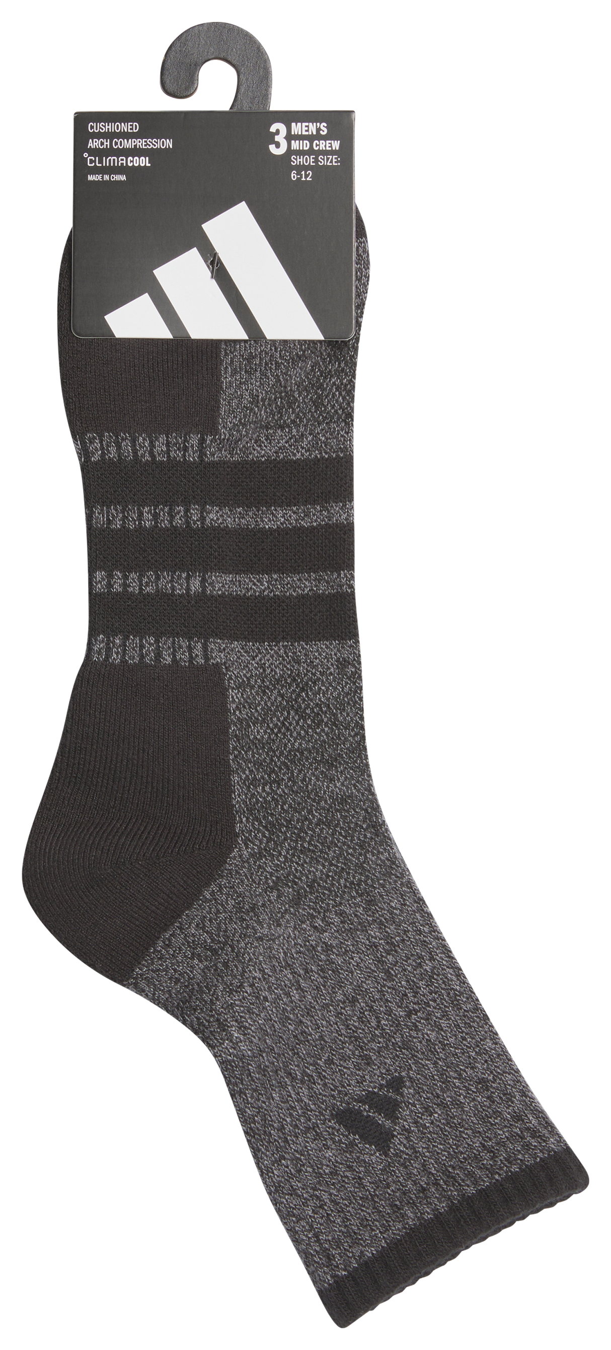 adidas Men's Cushioned X 4 3-Pack Mid-Crew Sock-6