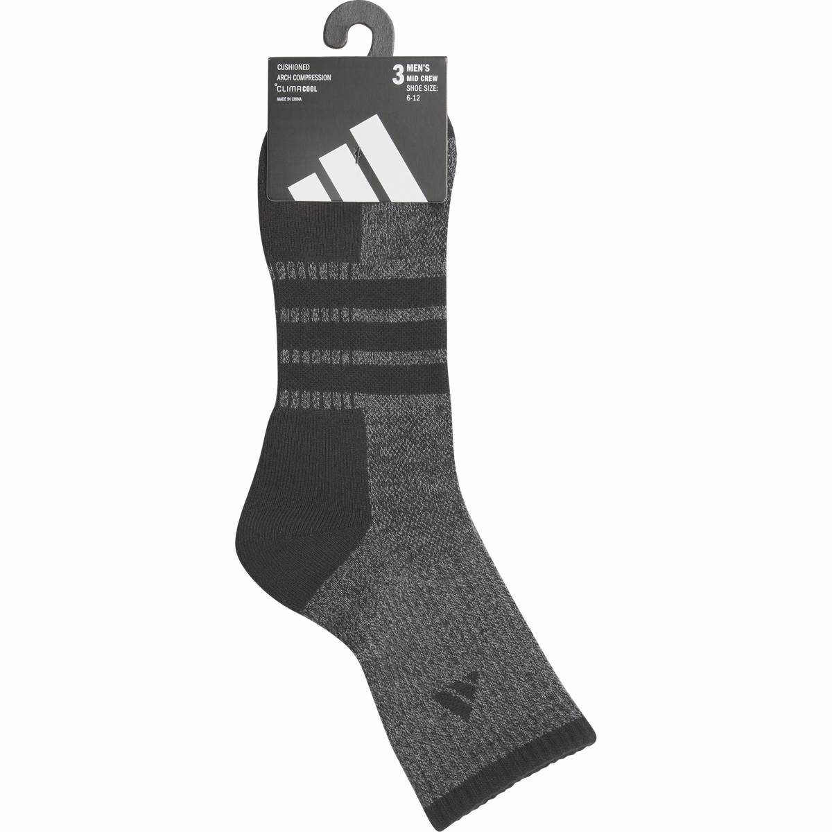 adidas Men's Cushioned X 4 3-Pack Mid-Crew Sock-6