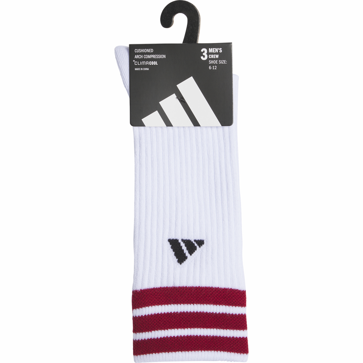 adidas Men's Cushioned 3-Stripe 4.0 3-Pack Crew Sock-6