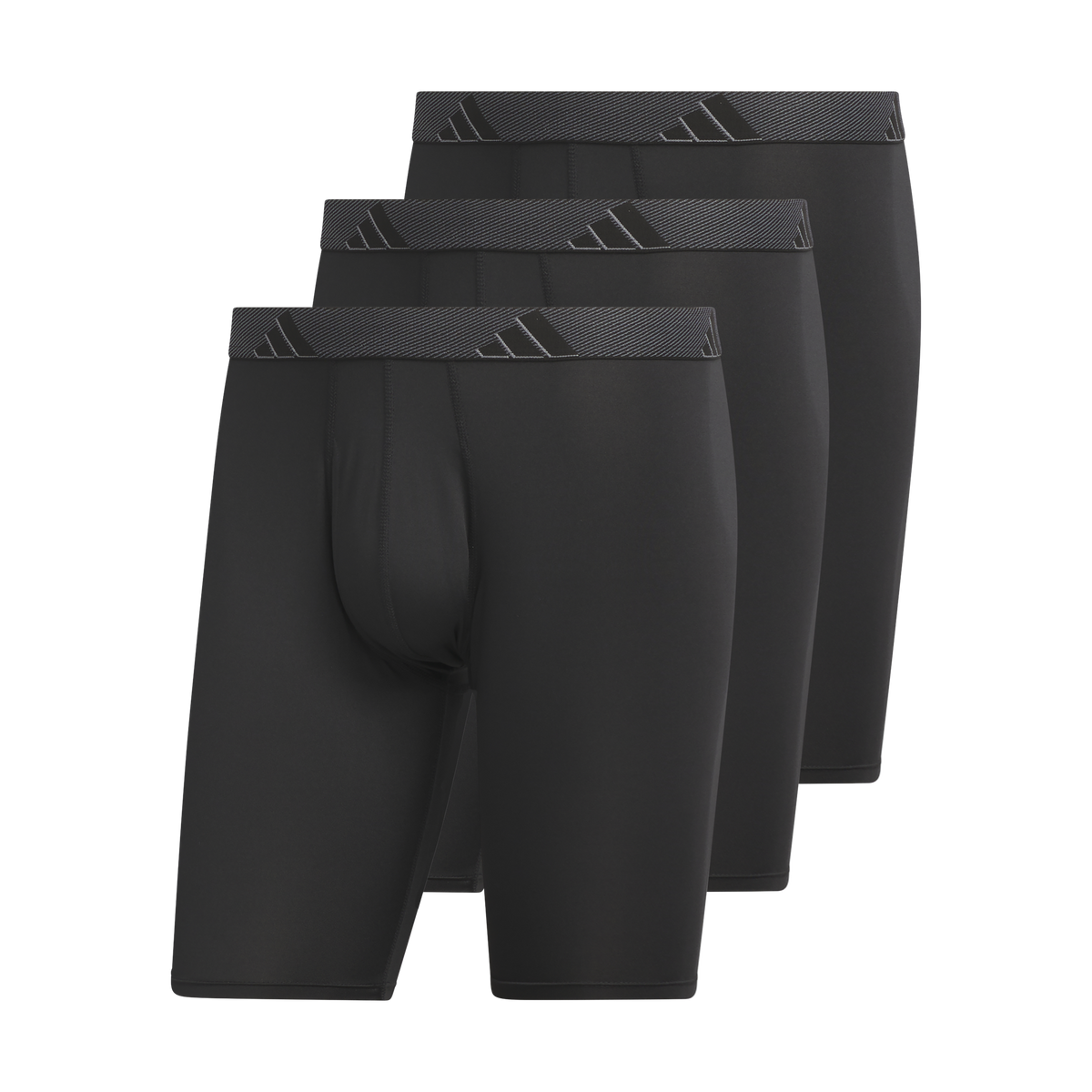 adidas Men's Microfiber 3-Pack Long Boxer Brief-1
