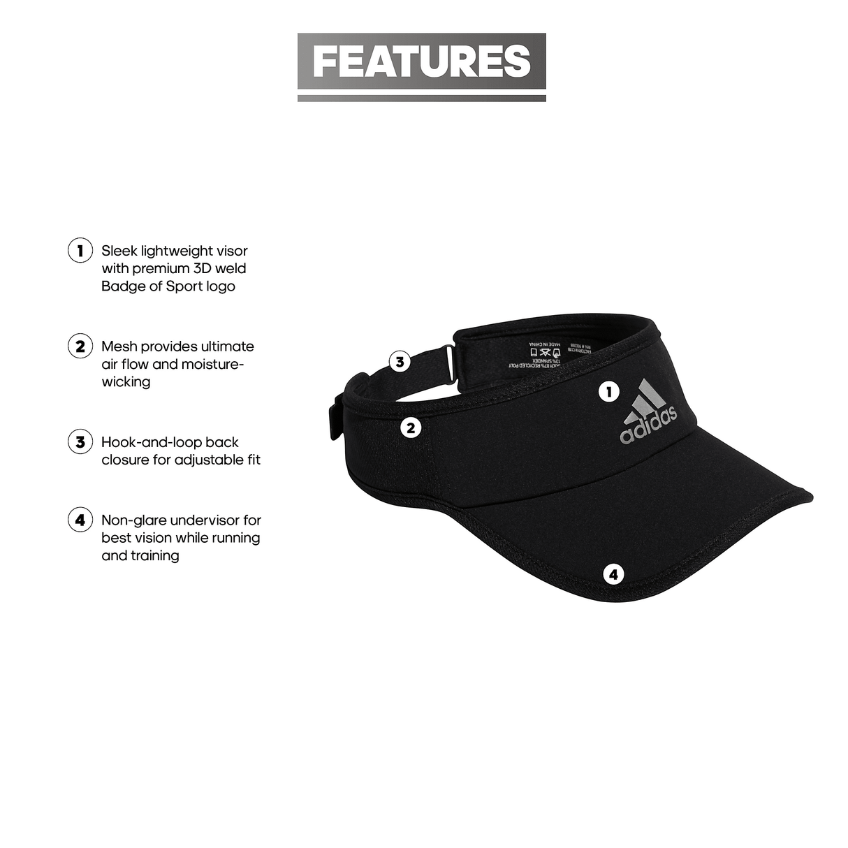 adidas Men's Superlite 2 Visor-2