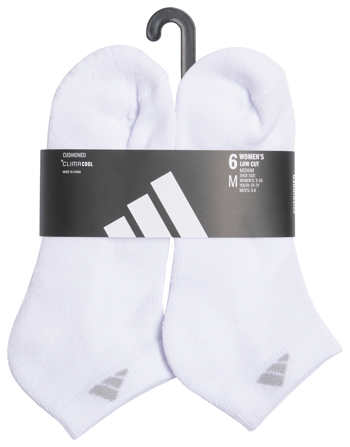 adidas Women's Classic Cushioned 6-Pack Low Cut Sock-5