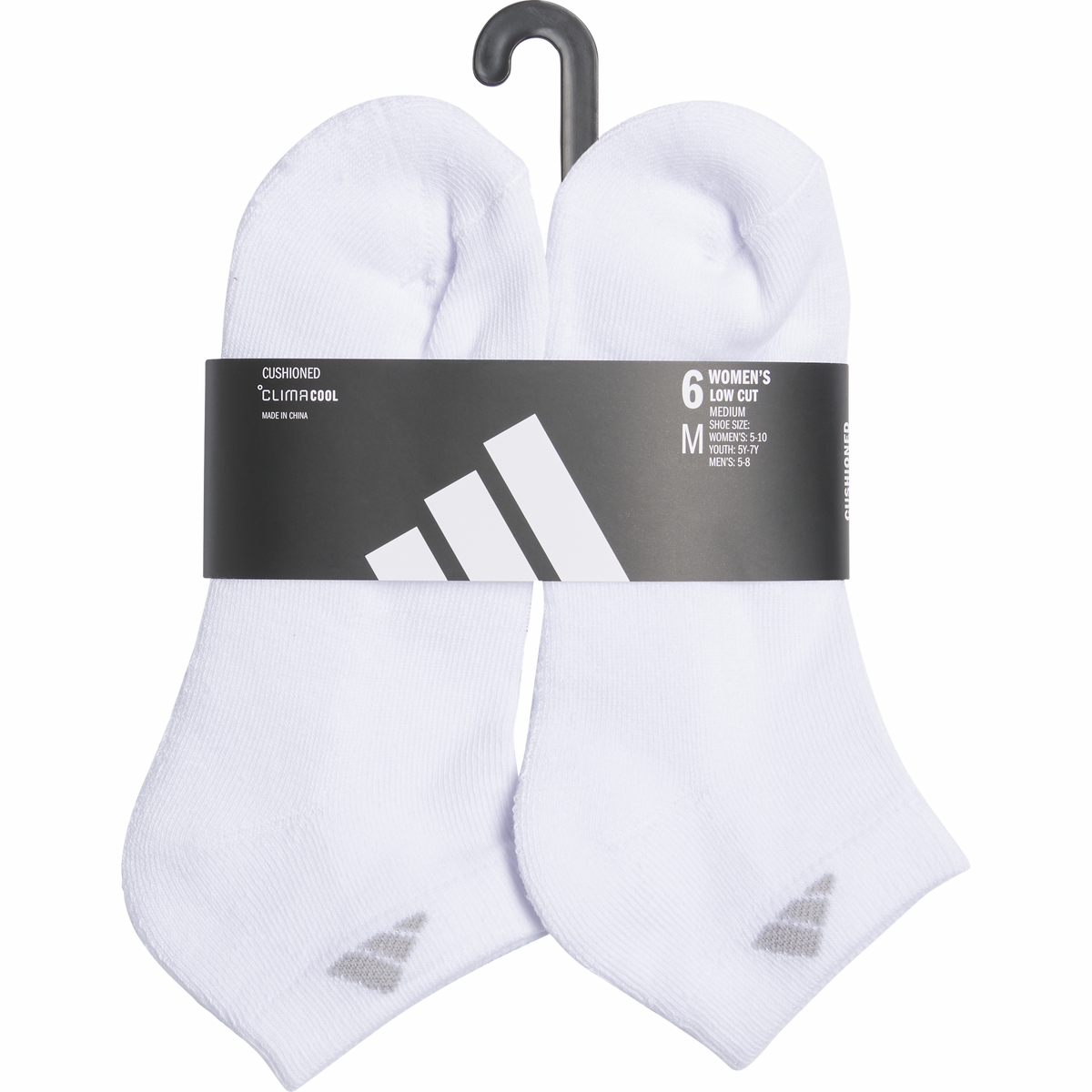 adidas Women's Classic Cushioned 6-Pack Low Cut Sock-5