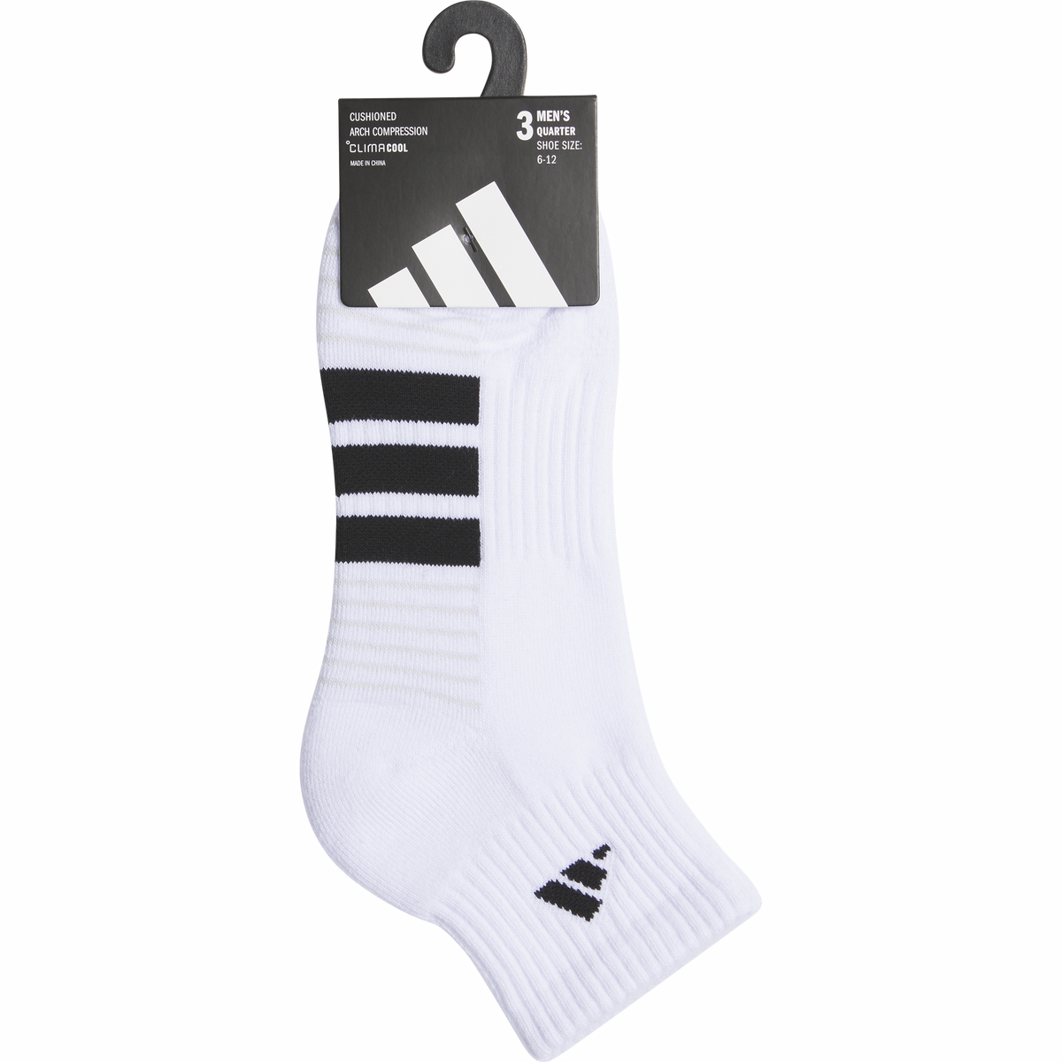 adidas Men's Cushioned 4.0 3-Pack Quarter Sock-5