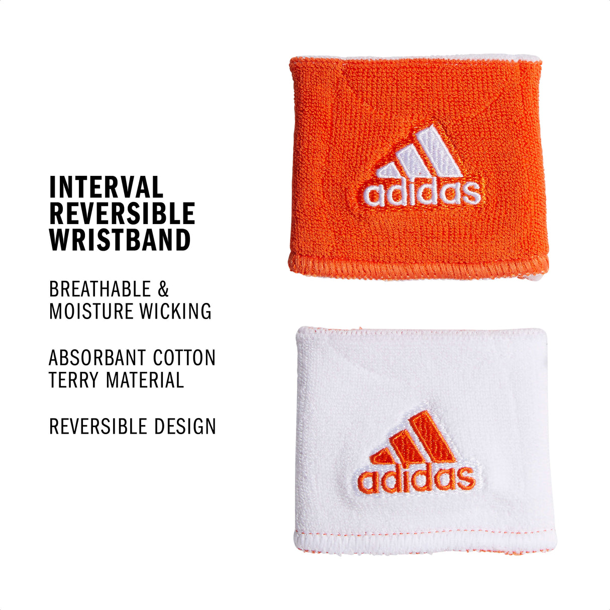 adidas Interval Reversible Wristband-2