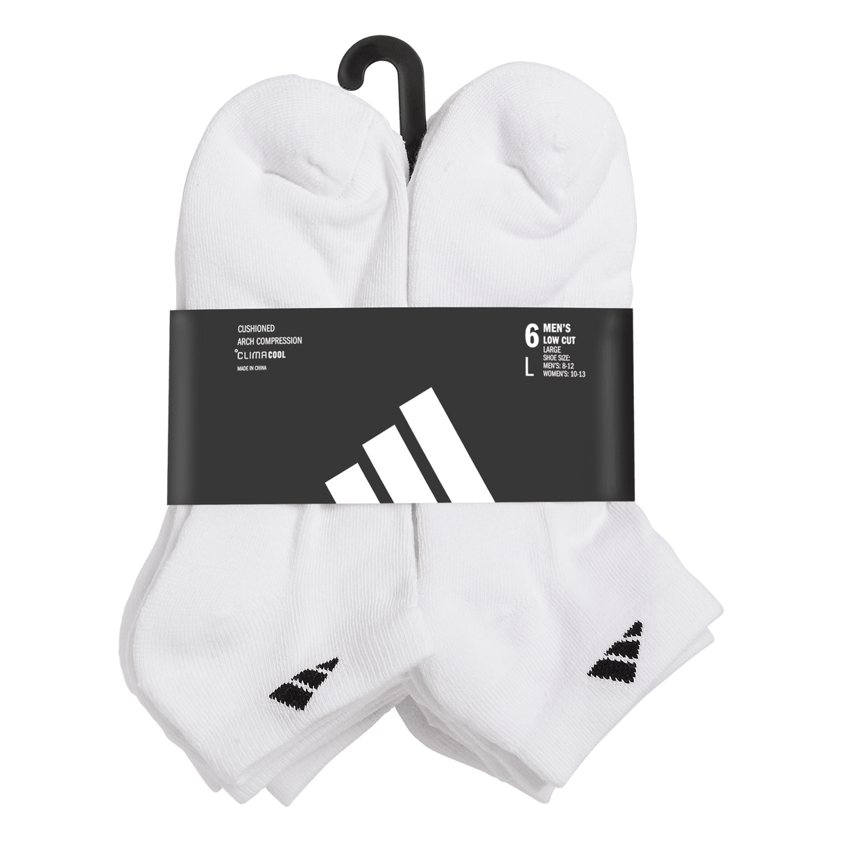 adidas Men's Athletic Cushioned 6-Pack Low Cut Sock-9