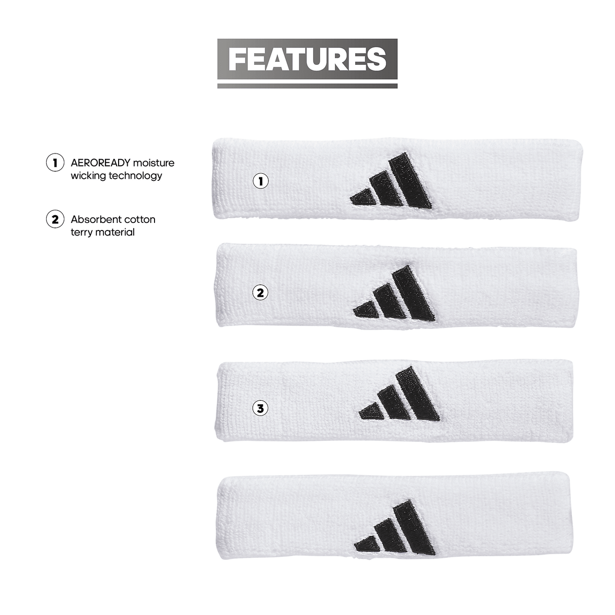 adidas Interval 2.0 3/4-inch Bicep Band-2