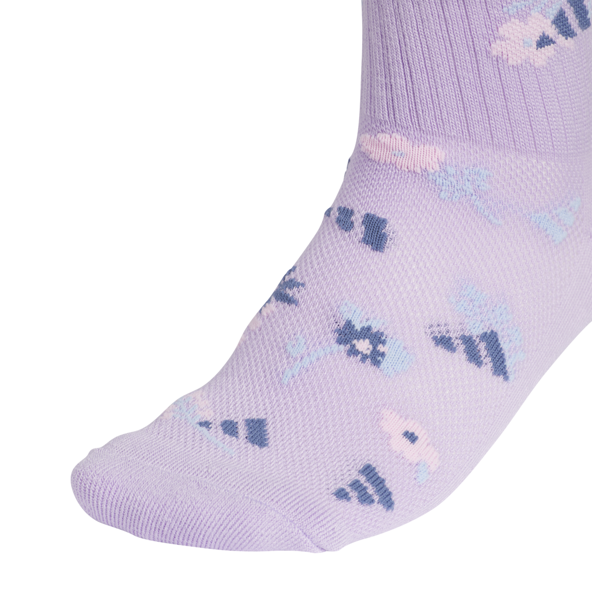 adidas Girl's Cushioned Graphic 6-Pack Quarter Sock-4