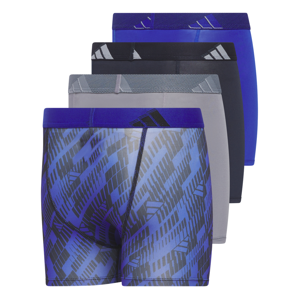 adidas Youth Microfiber Graphic 4-Pack Boxer Brief-3