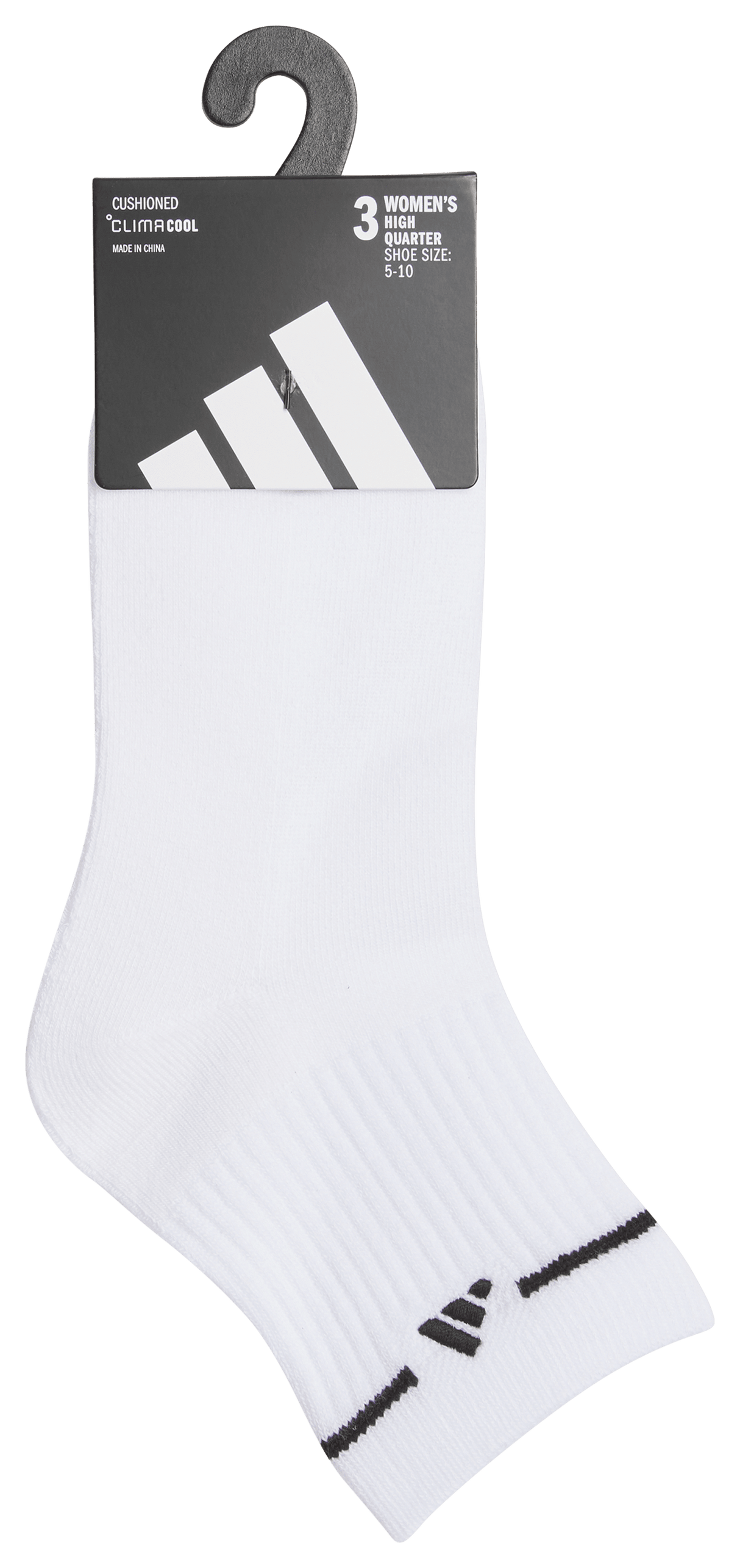 adidas Women's Cushioned Sport 3.0 3-Pack High Quarter Sock-6