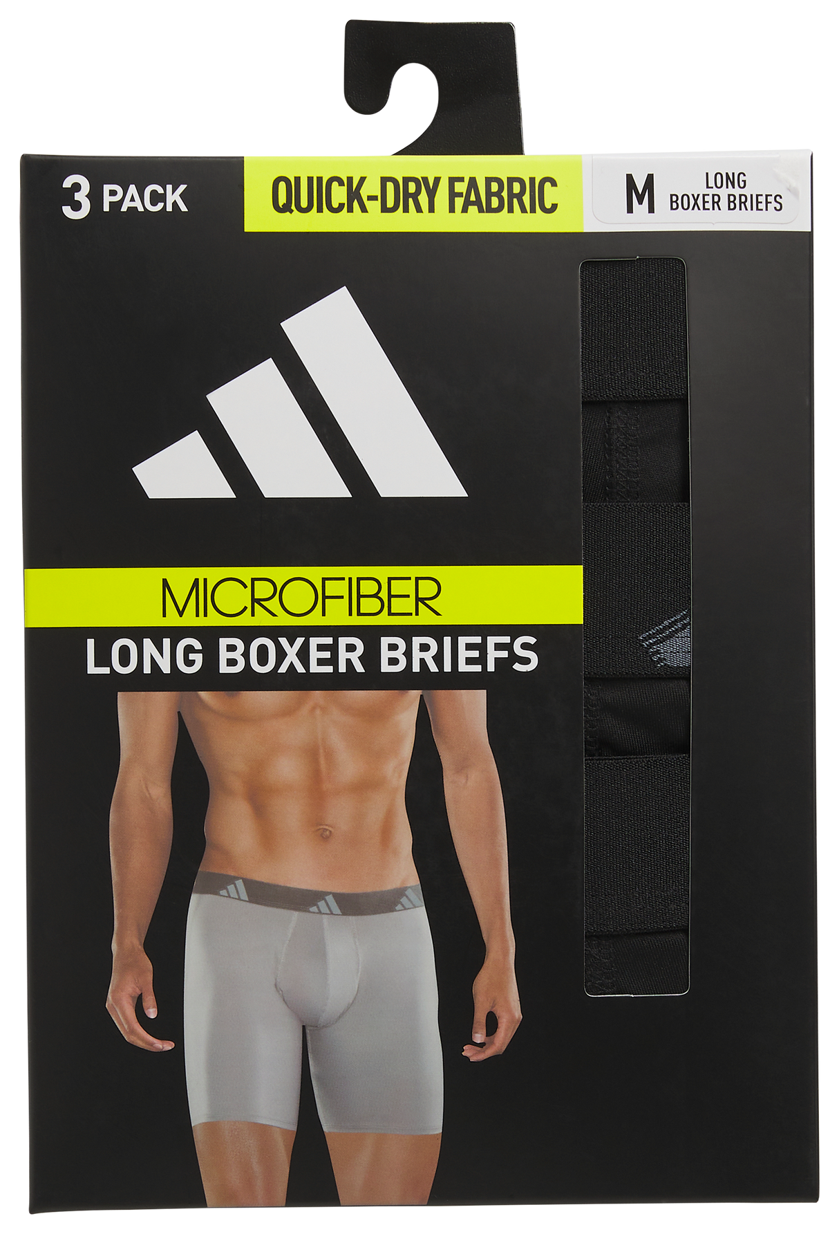 adidas Men's All Day Microfiber 3-Pack Long Boxer Brief-7