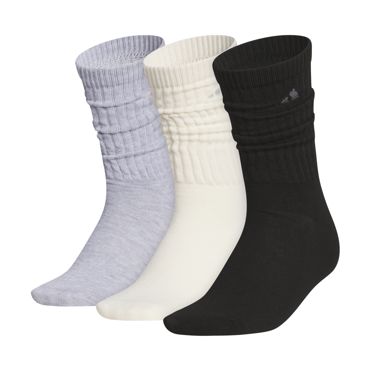 adidas Women's Athletic Scrunch 3-Pack Crew Sock-1