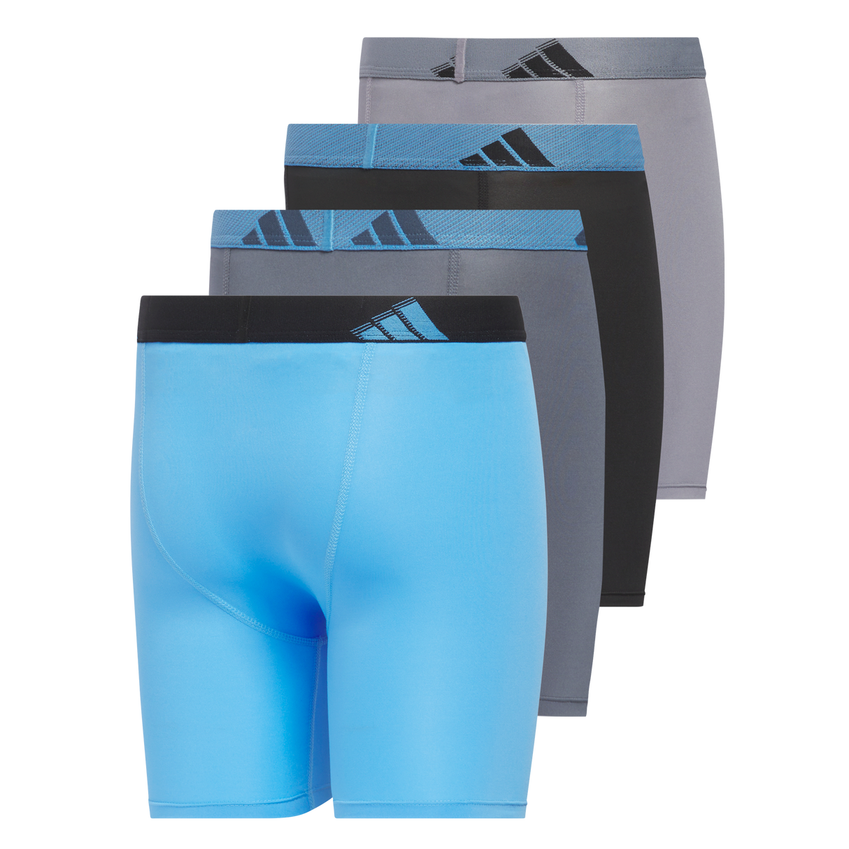 adidas Youth Microfiber 4-Pack Long Boxer Brief-3