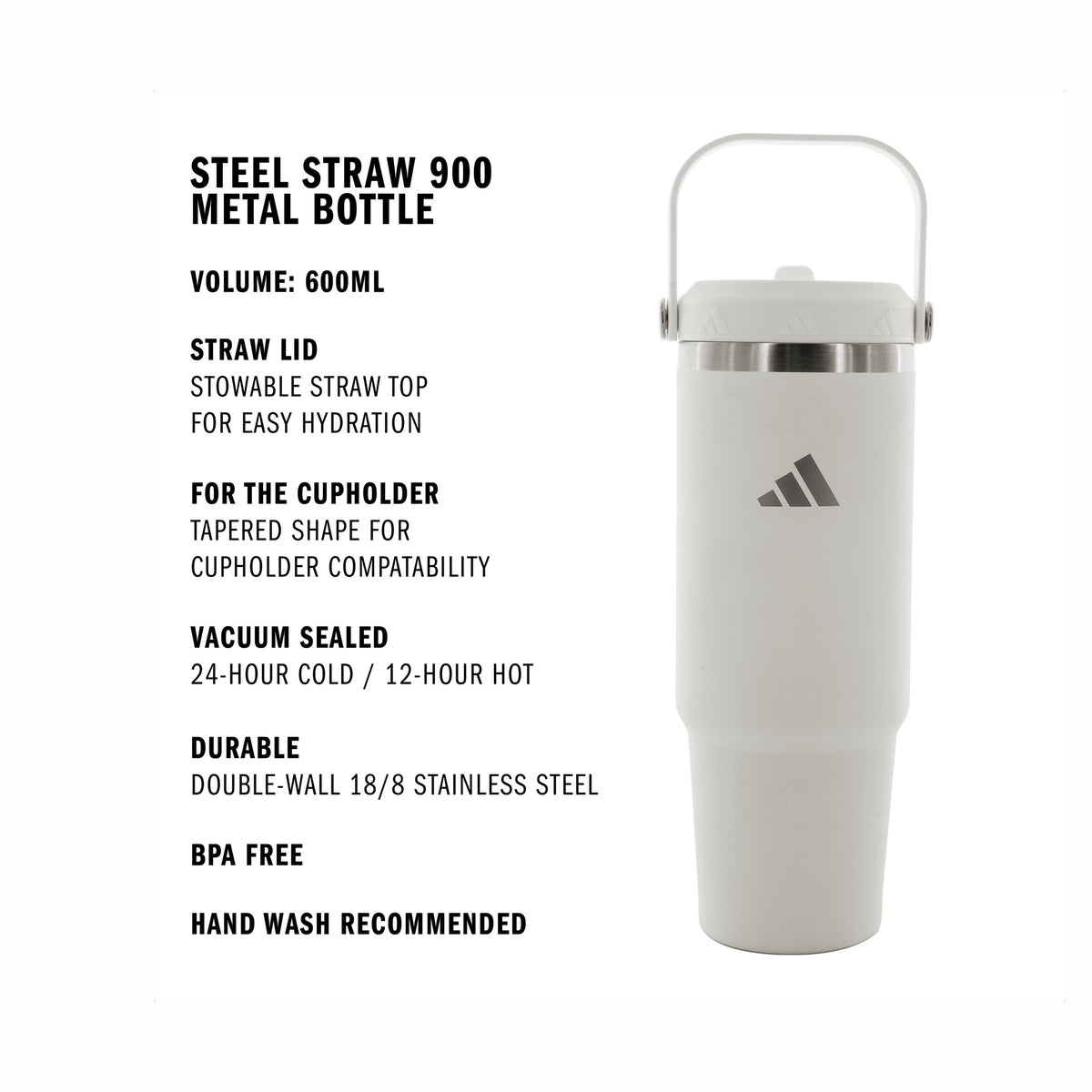 adidas Steel Straw 900 Metal Bottle-2