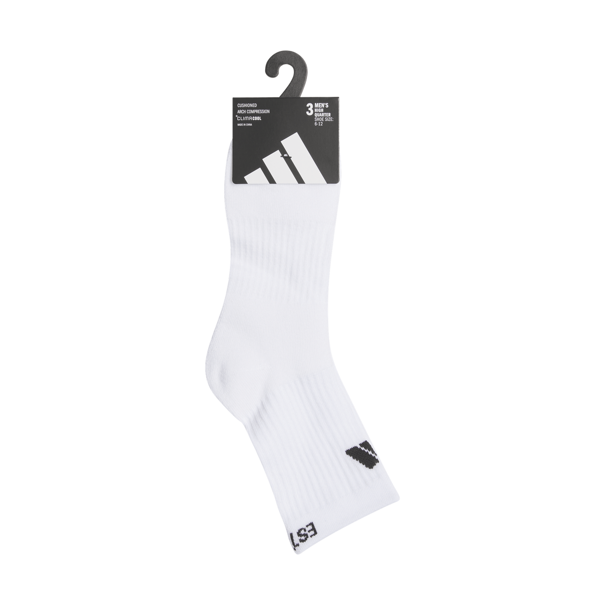 adidas Men's Cushioned Sport 4.0 3-Pack High Quarter Sock-6