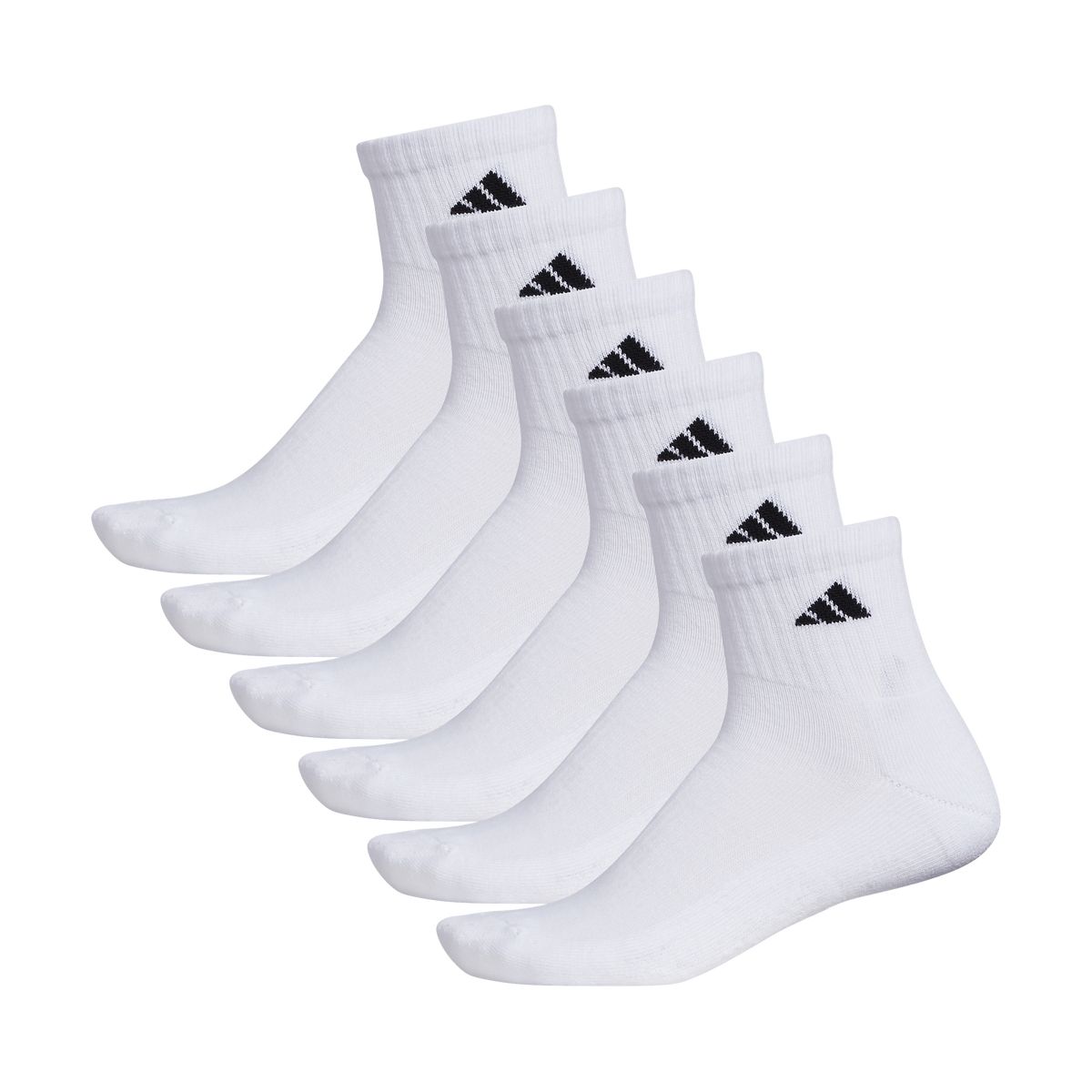 adidas Men's Athletic Cushioned 6-Pack Quarter Sock-6