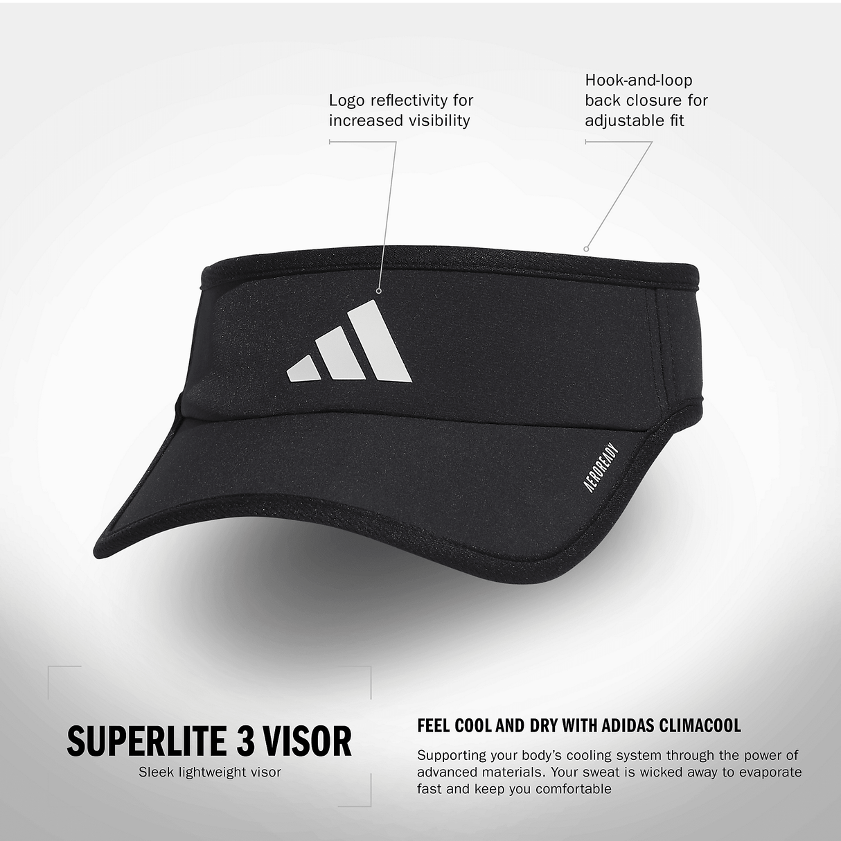 adidas Women's Superlite 3 Visor-2