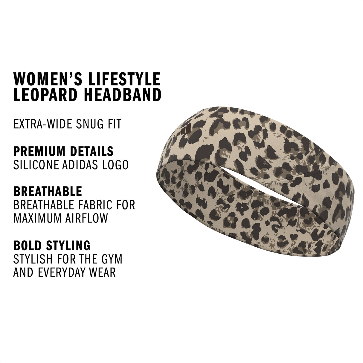 adidas Women's Lifestyle Leopard Headband-2