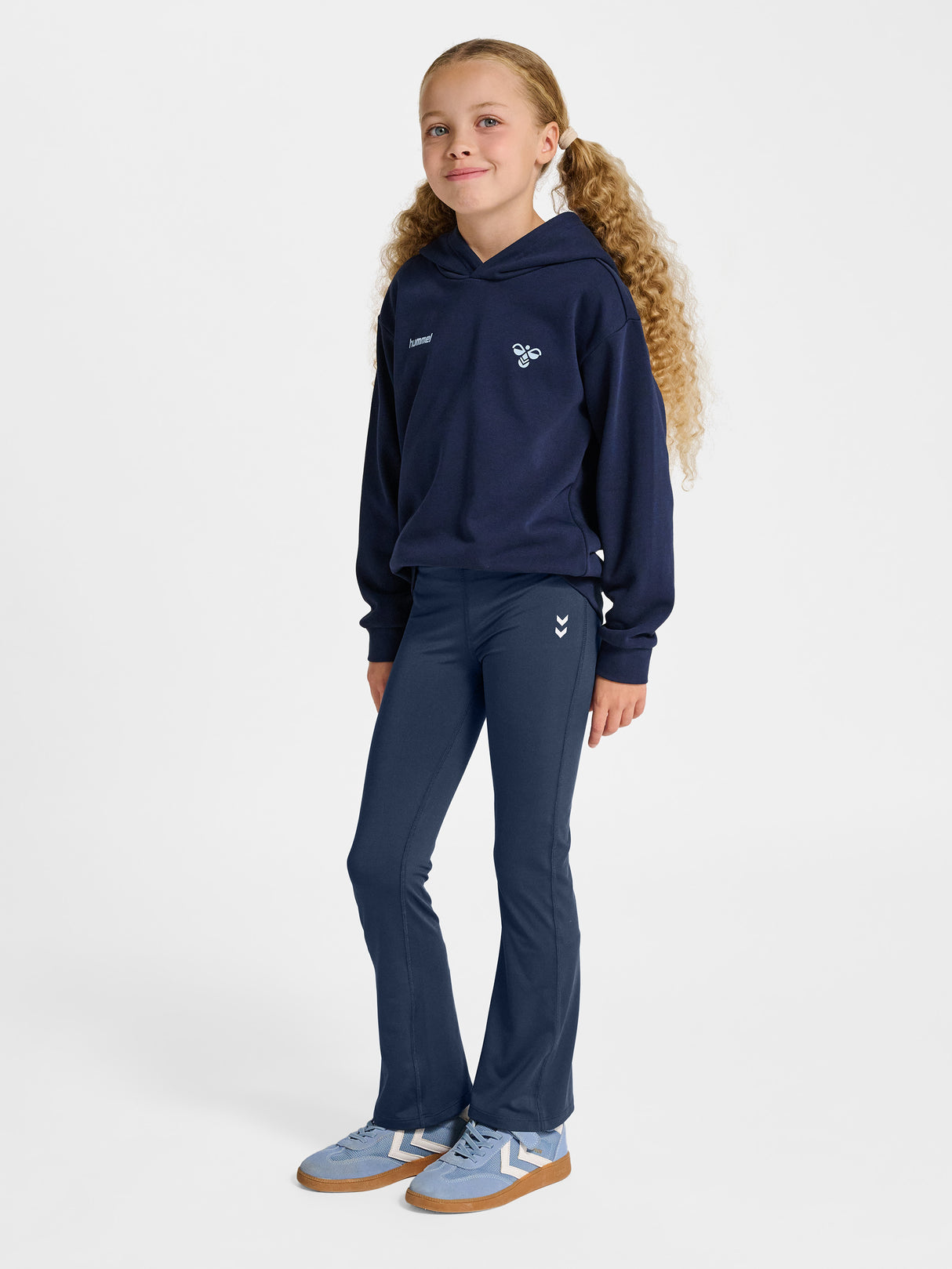 hummel Youth High Waist Flared Tights-6