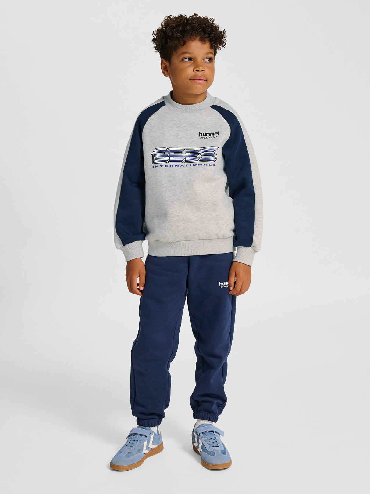 hummel Youth Oversized Iconic Crew Bees-6