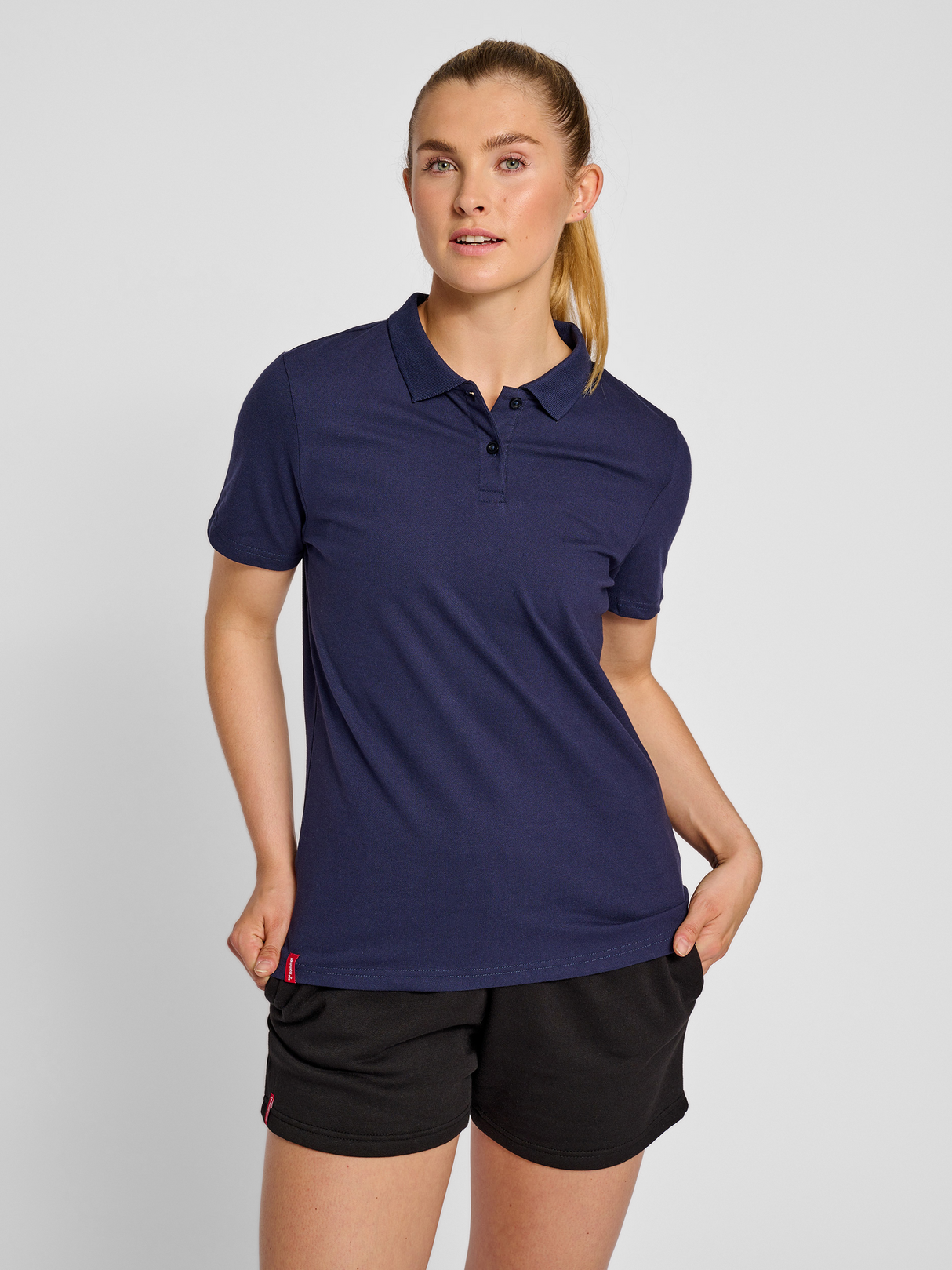 hummel Women's Red Stretch Polo-5