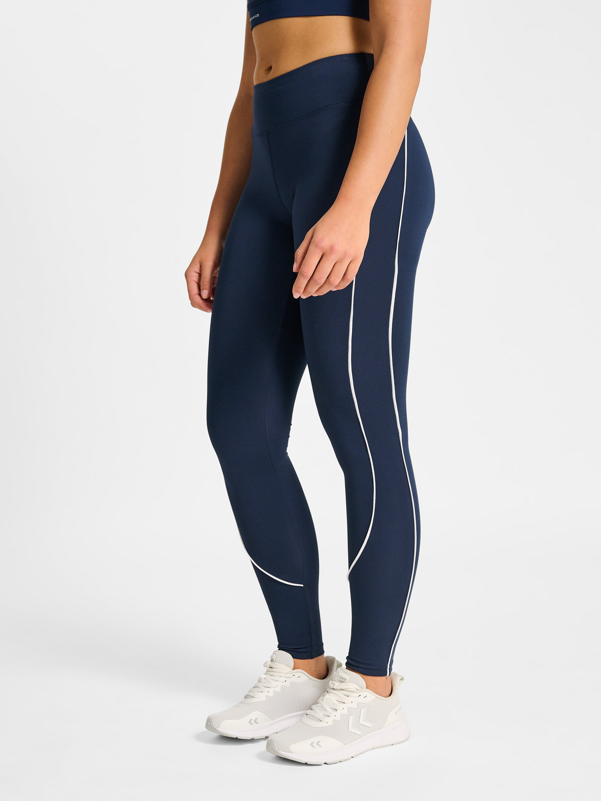 hummel Women's Pulse Piping Mid Waist Tights-6