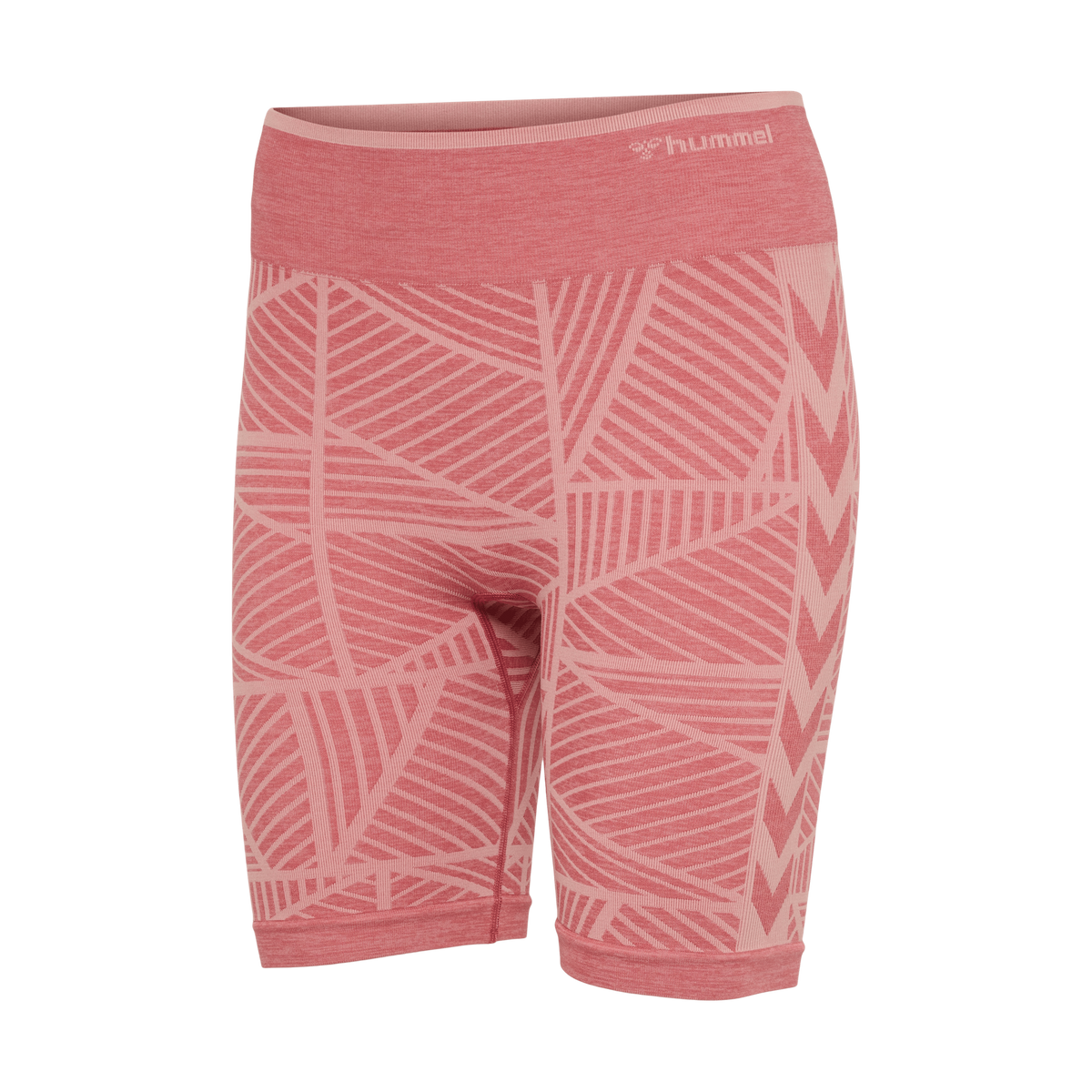hummel Women's Mindful Training Energy Seamless Mid Waist Shorts-1