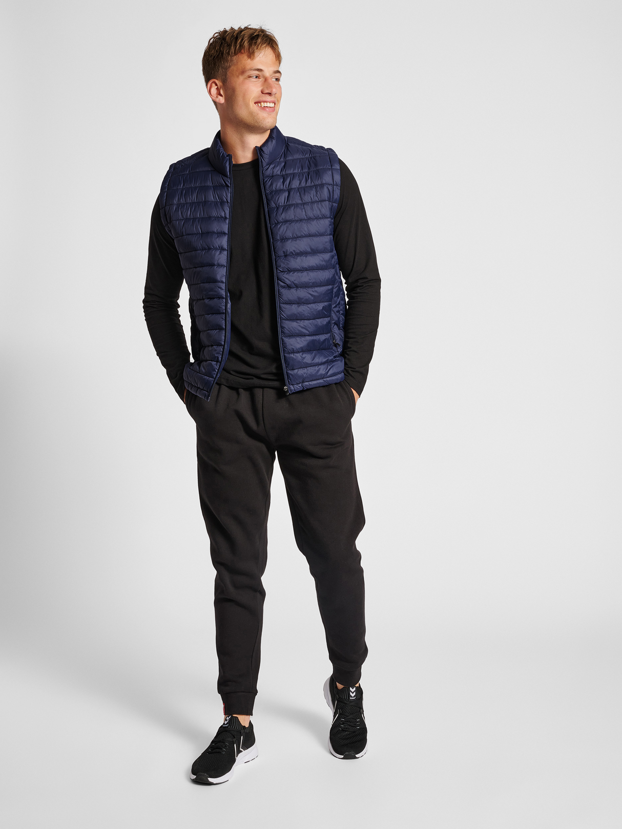 hummel Men's Red Quilted Waistcoat-4