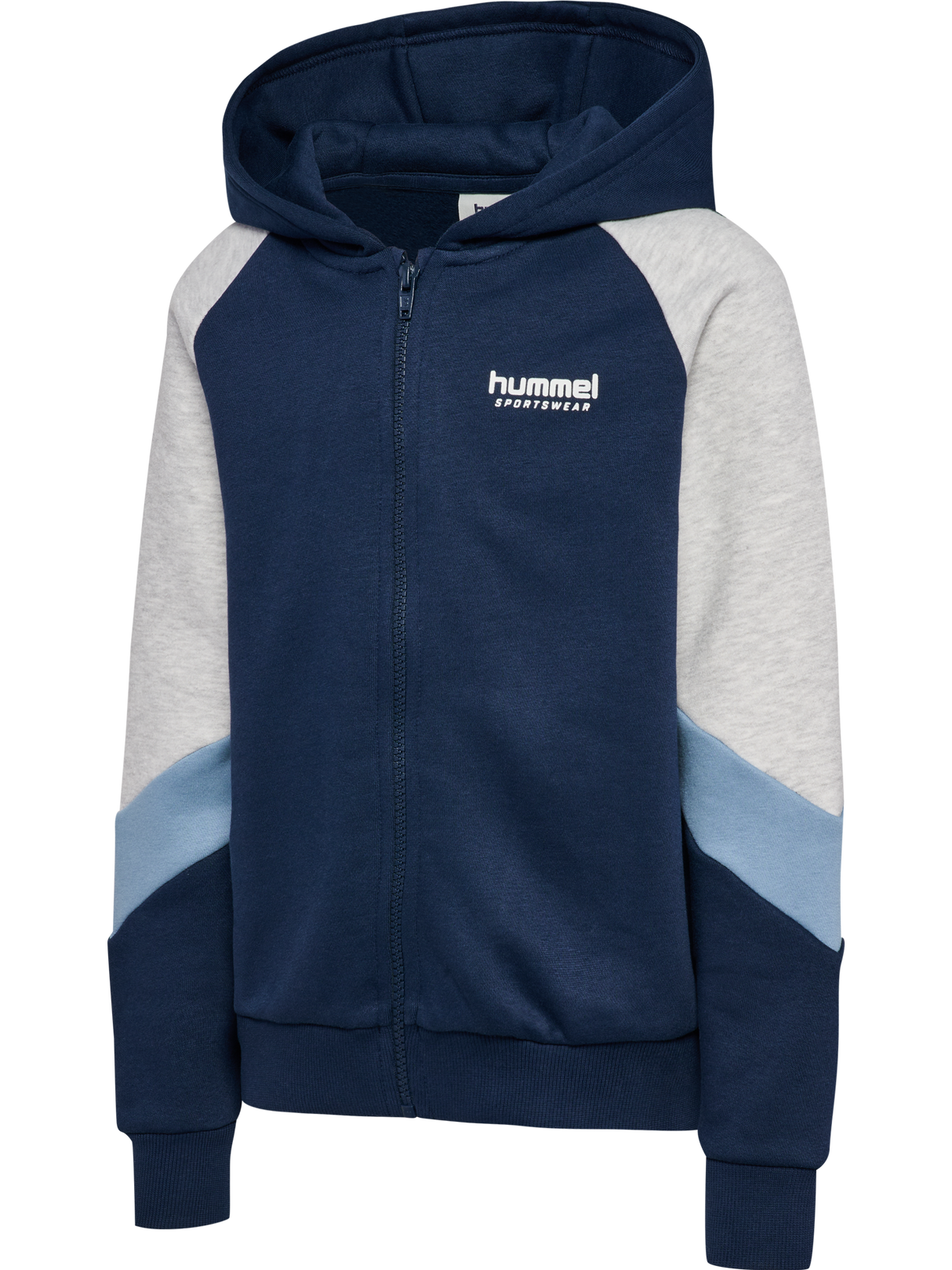 hummel Youth Loose Blocked Zip Hoodie-1