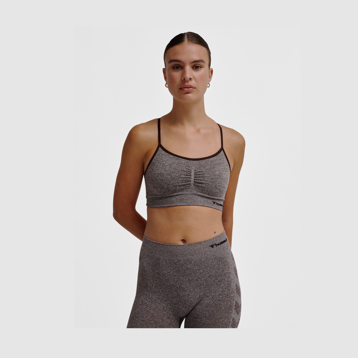 hummel Women's Ci Seamless Scrunch Sports Bra-6